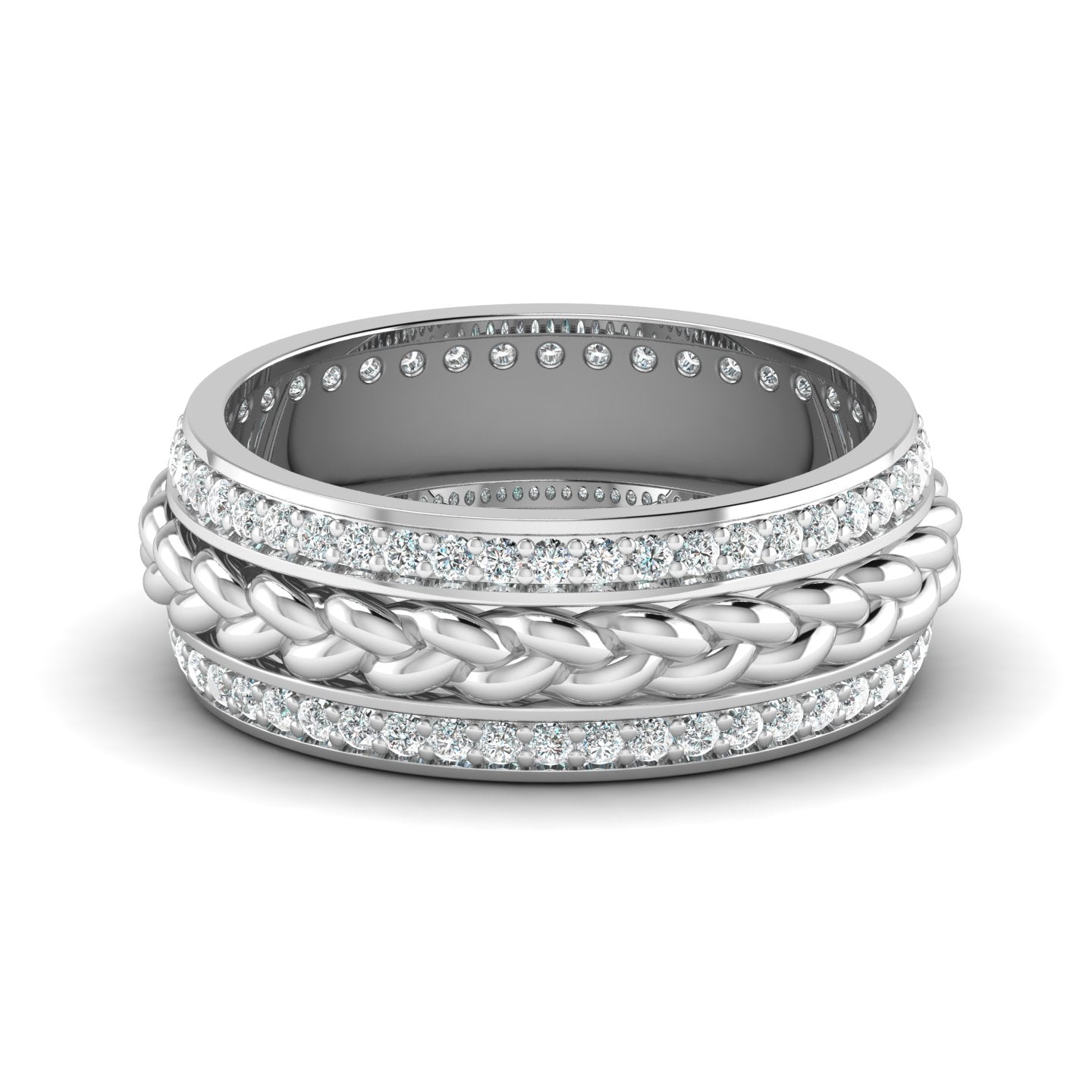 Braided Brilliance Ring