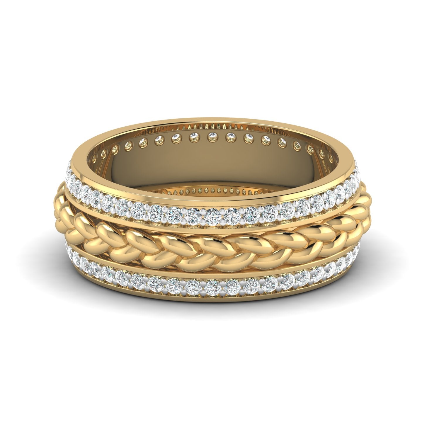 Braided Brilliance Ring